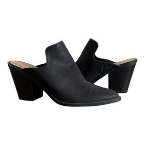Zigi Soho Black Leather Mules